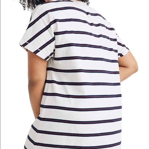 Madewell tomboy stripe pocket t-shirt dress XS - Picture 5 of 8